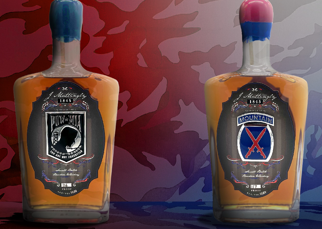 J Mattingly POW MIA Bottle and 10th Mountain Division